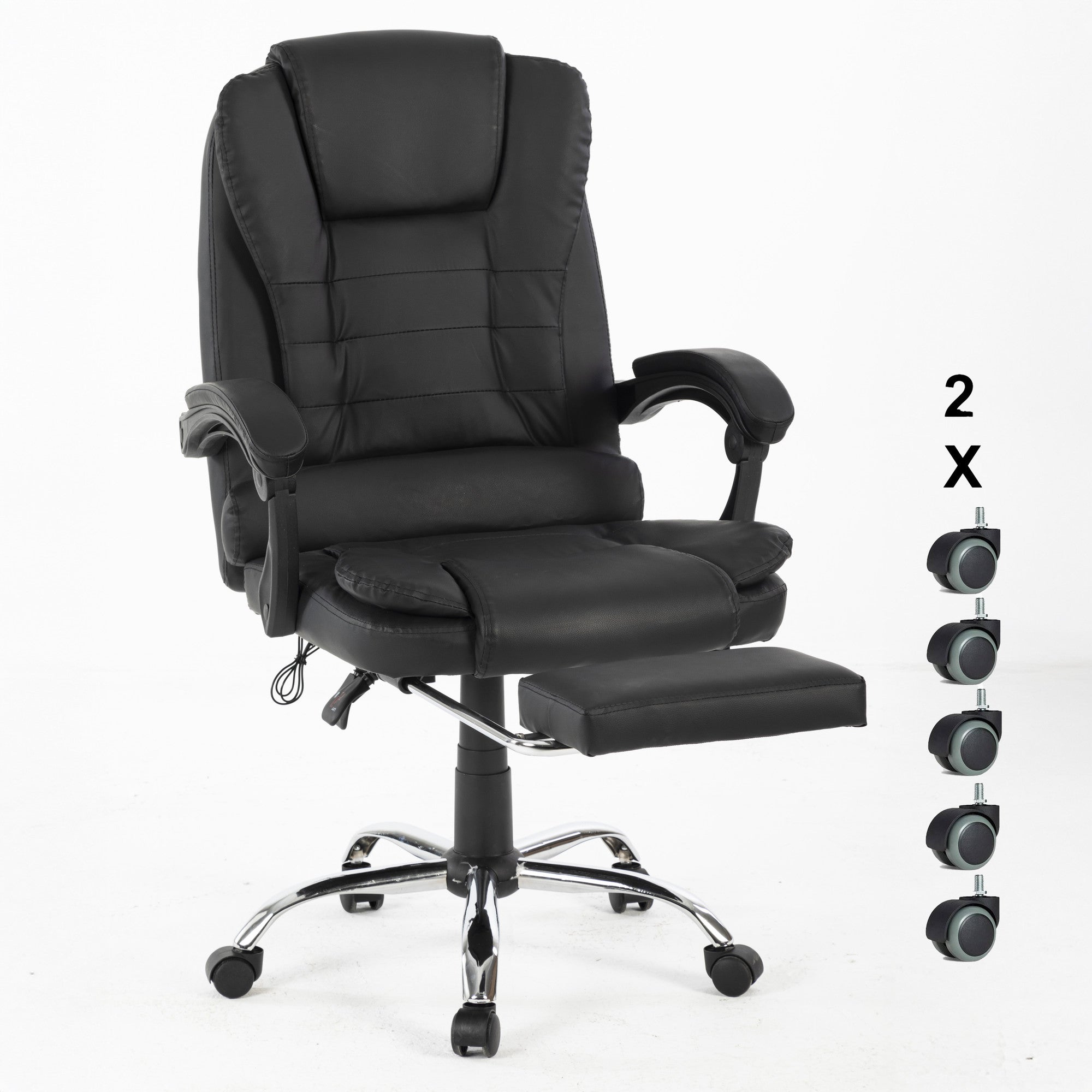Scaun De Birou Directorial Ergonomic KD Home ErgoLux Prime, Negru Scaun De Birou Directorial Ergonomic KD Home ErgoLux Prime, Negru